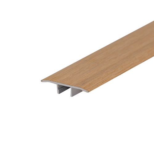 Cubrejunta Aluminio Madera Enchapada Natural