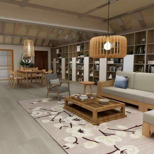 Piso Vinílico SPC Nova Grey Oak 1520x183x6 mm