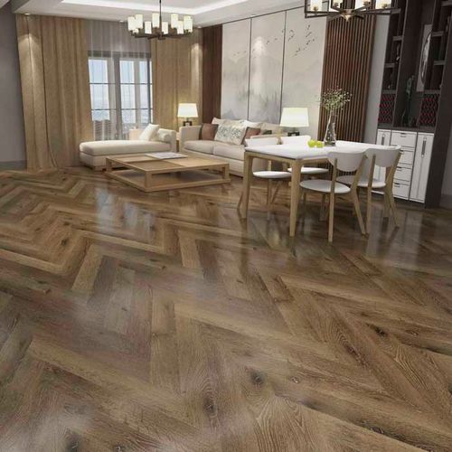 Piso Vinílico SPC Paris Herringbone 592x148x6 mm