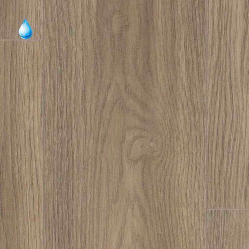 Piso Fotolaminado Resistente al Agua Roble Soria Gris 1292x193x8 mm