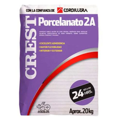 Adhesivo Ceramico Crest Porcelanato 2A (20 kg)