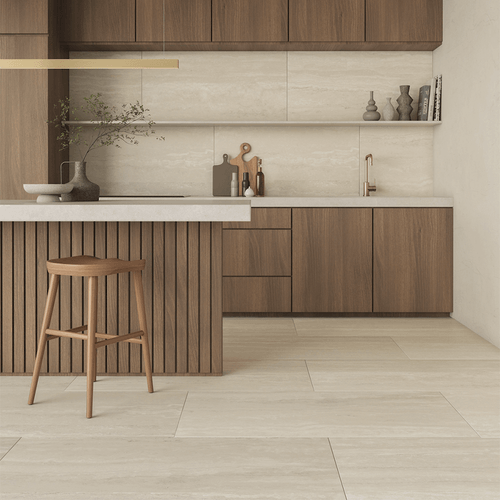 Porcelanato Travertino White 60x120 cm