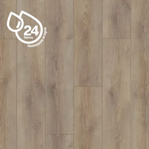 Piso Fotolaminado Clearwater Oak AC4 1288x195x8 mm