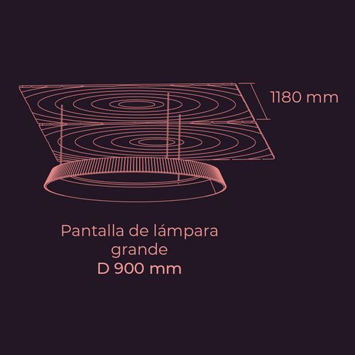 Lampara Acústica ECOcero Circular Big Lampshide 900 mm Eco 107