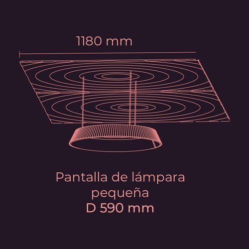 Lampara Acústica ECOcero Circular Small Lampshide 590 mm Eco 107