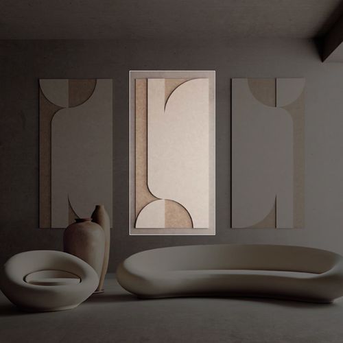 Revestimiento Acústico Ecowall Volume New EW237 Dark Camel Opera 2340x1170x18 mm
