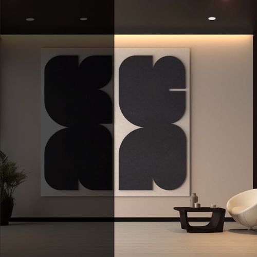 Revestimiento Acústico Ecowall Volume New EW239 Black Opera 2340x1170x18 mm