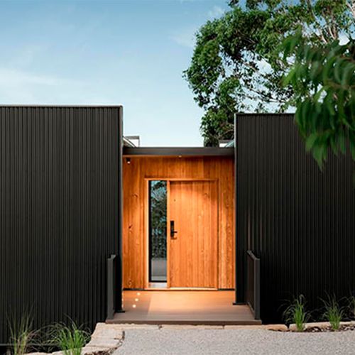 Revestimiento de muro Legacy Wall Panel Black 2900x146x25 mm