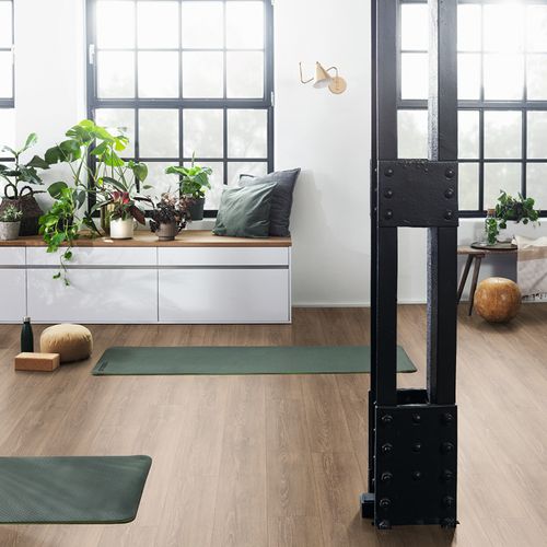 Piso Fotolaminado Newport Marron 1292x193x8 mm
