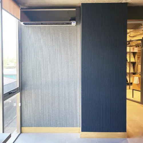 Revestimiento Acústico PET Acoustic Rib Panel 2V Gray Lilac FG11 2400x1200x12 mm