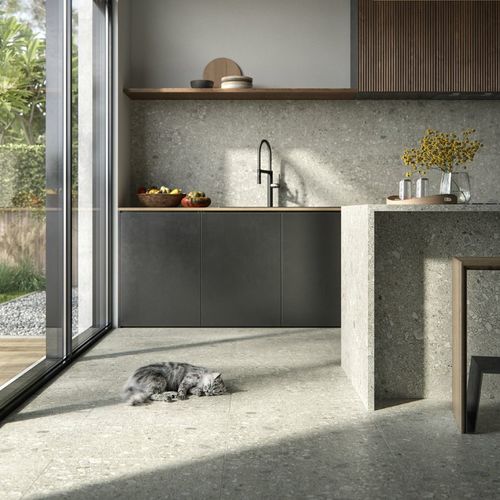 Piso Vinílico SPC Terrazo 457x914x6 mm