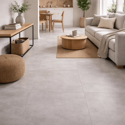 Piso Gres Porcelánico Piedra Beige Claro 60x60 cm