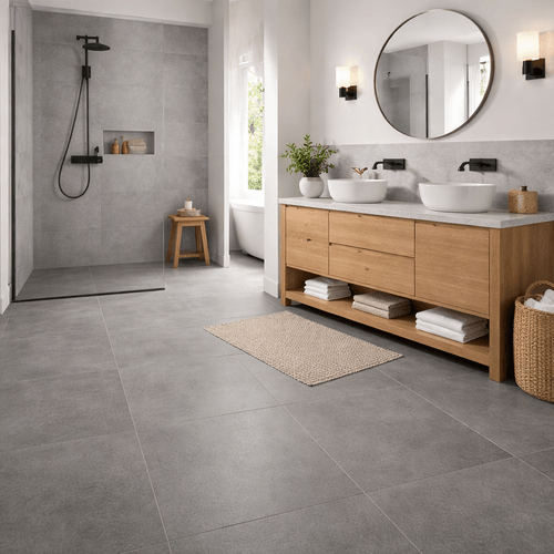 Piso Gres Porcelánico Cemento Smog 60x60 cm