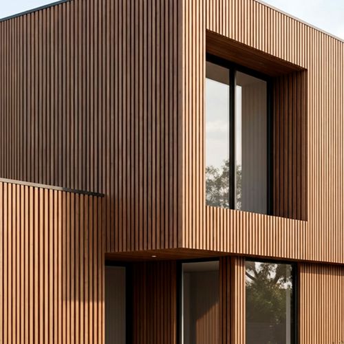 Revestimiento de muro Legacy Wall Panel Latte 2900x146x25 mm