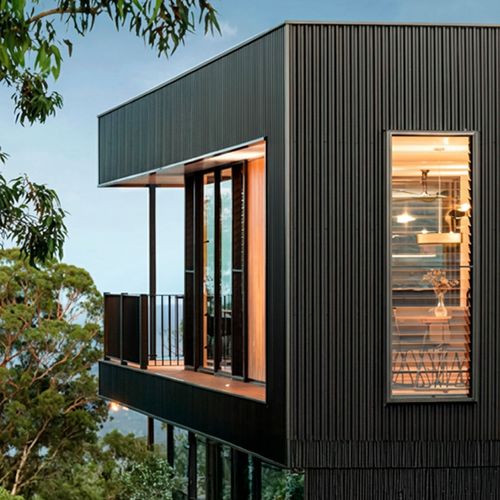 Revestimiento de muro Legacy Wall Panel Black 2900x146x25 mm