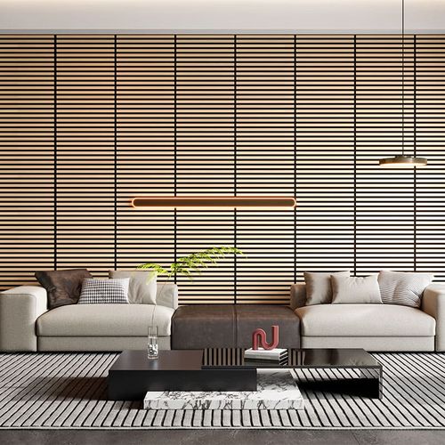 Revestimiento de muros Pure Acoustic Square Light Oak 553x553x21.5 mm