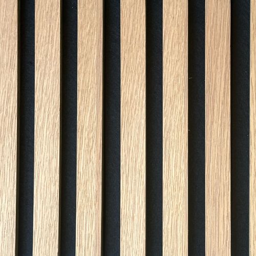 Revestimiento de muros Pure Acoustic Wall Light Oak 2600x520x21.5 mm